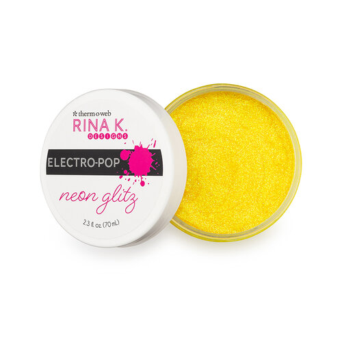 Rina K Designs - Neon Glitz Glitter Gel - Hello Yellow