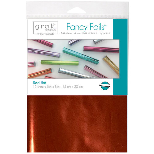 Gina K Designs - Fancy Foils - 6 x 8 - Red Hot