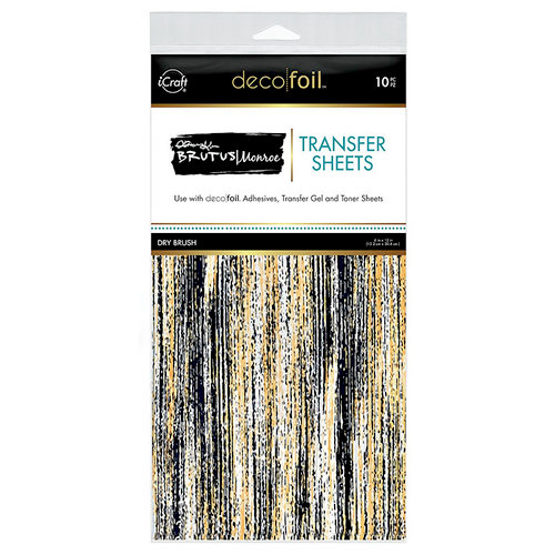 Therm O Web - iCraft - Deco Foil - 6 x 12 Transfer Sheet - Dry Brush - 10 Pack