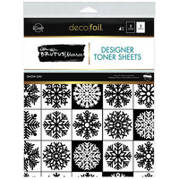 Therm O Web - Christmas - iCraft - Deco Foil - 8.5 x 11 - Designer Toner Sheets - Snow Day - 4 Pack