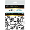 Therm O Web - Unity - Deco Foil - Toner Card Fronts - Flowers and Lines