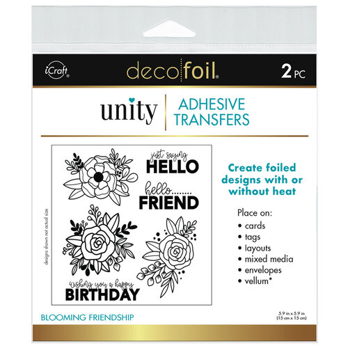 Therm O Web - iCraft - Deco Foil - Adhesives Transfer Sheets - Blooming Friendship