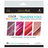 Therm O Web - iCraft - Deco Foil - Color Harmony - Transfer Sheet - Shades of Pink