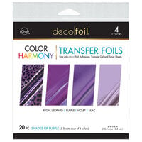 Therm O Web - iCraft - Deco Foil - Color Harmony - Transfer Sheet - Shades of Purple