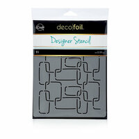 Therm O Web - iCraft - Deco Foil - 6 x 8 - Designer Stencil - Modern Links