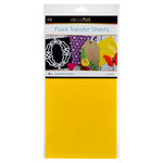 Therm O Web - iCraft - Deco Foil - 6 x 12 Flock Transfer Sheets - Sunshine Yellow - 4 Pack