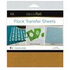 Therm O Web - iCraft - Deco Foil - 6 x 6 Flock Transfer Sheets - Tuscan Gold - 6 Pack