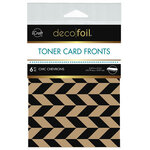 Therm O Web - iCraft - Deco Foil - Kraft Toner Sheets - 4.25 x 5.5 - Chic Chevrons - 6 pack