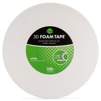 Therm O Web - 3D Adhesive Foam Tape - Jumbo Rolls - White - .5 Inch