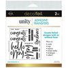 Therm O Web - iCraft - Deco Foil - Adhesive Transfer Sheets - Sentiments 2