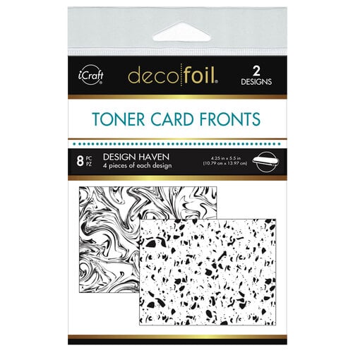 Therm O Web - iCraft - Deco Foil - 4.25 x 5.5 Toner Card Fronts - 8 Pack - Designs Haven