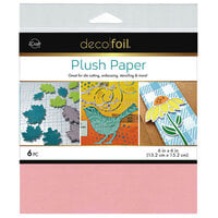 Therm O Web - iCraft - Deco Foil - 6 x 6 Plush Paper - Pink Carnation - 6 pack