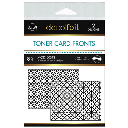 Therm O Web - Icraft - Deco Foil - Toner Card Fronts Collection - Mod Dots