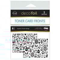 Therm O Web - iCraft - Deco Foil - 4.25 x 5.5 Toner Card Fronts - 8 Pack - Hoppy Spring