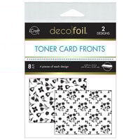 Therm O Web - iCraft - Deco Foil - 4.25 x 5.5 Toner Card Fronts - 8 Pack - Fresh Florals