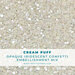 Trinity Stamps - Embellishments - Opaque Shine Confetti - Cream Puff