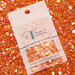 Trinity Stamps - Embellishments - Opaque Shine Confetti - Vivid Tangerine