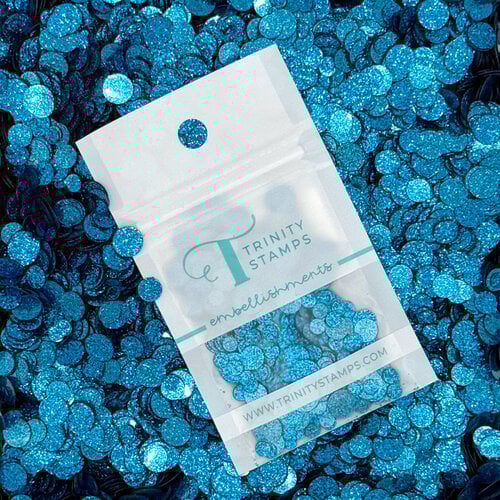 Trinity Stamps - Embellishment Mix - Sparkle Spots Flat Confetti - Ultramarine