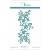 Trinity Stamps - Dies - Slimline Floral Swag