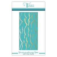 Trinity Stamps - Sweet Summer Celebration Collection - Hot Foil Plate - Shimmering Sea
