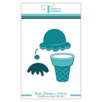 Trinity Stamps - Sweet Summer Celebration Collection - Dies - Ice Cream Cone