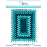 Trinity Stamps - Dies - Dainty Scallop Rectangles