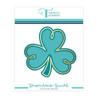 Trinity Stamps - Hot Foil Plate and Die Set - Shamrock Swirl