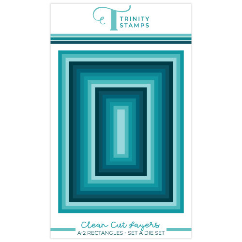 Trinity Stamps - Dies - Clean Cut Layers - A2 Rectangle Set A