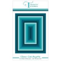 Trinity Stamps - Dies - Clean Cut Layers - A2 Rectangle Set B