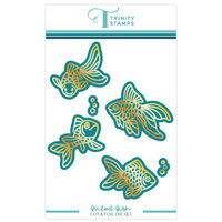 Trinity Stamps - Hot Foil Plate and Die Set - Foiled Fish