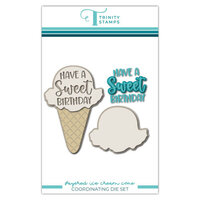 Trinity Stamps - Sweet Summer Celebration Collection - Dies - Little Layered Ice Cream Cone