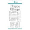 Trinity Stamps - Clear Photopolymer Stamps - Simply Sentimental - Happy
