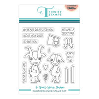 Trinity Stamps - Clear Photopolymer Stamps - I Goat You Babe