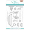 Trinity Stamps - Sweet Summer Celebration Collection - Clear Photopolymer Stamps - Cozy Bear Boater
