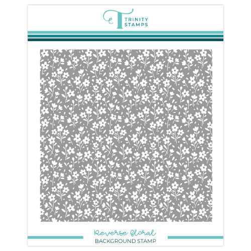 Trinity Stamps - Clear Photopolymer Stamps - Reverse Floral Background