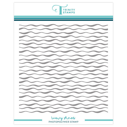 Trinity Stamps - Clear Photopolymer Stamps - Wavy Lines Trinity Stamps - Clear Photopolymer Stamps - Wavy Lines