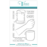 Trinity Stamps - Clear Photopolymer Stamps - Here's to Brew
