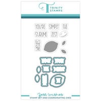 Trinity Stamps - Clear Photopolymer Stamps and Die Set - Zest Wishes