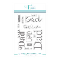 Trinity Stamps - Clear Photopolymer Stamps - Simply Sentimental - Dad
