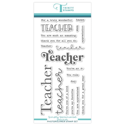 Trinity Stamps - Clear Photopolymer Stamps - Simply Sentimental - Teacher
