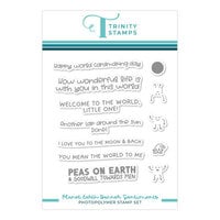 Trinity Stamps - Clear Photopolymer Stamps - Earth Banner Sentiments