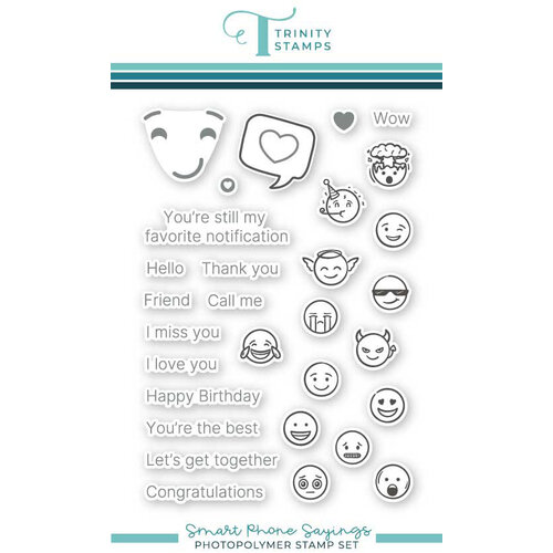 Trinity Stamps - Clear Photopolymer Stamps - Smart Phone Sayings