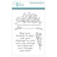 Trinity Stamps - Clear Photopolymer Stamps - Irish Blessing Blooms