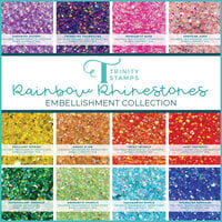 Trinity Stamps - Sweet Summer Celebration Collection - Embellishment Bundle - Rainbow Rhinestones