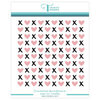 Trinity Stamps - Stencils - Checkered Background - Hearts Add-On