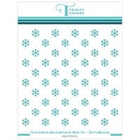 Trinity Stamps - Stencils - Checkered Background Add-On - Snowflakes