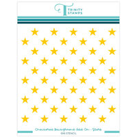 Trinity Stamps - Stencils - Checkered Background Add-On - Stars
