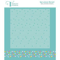 Trinity Stamps - Stencils - Sprinkled Border