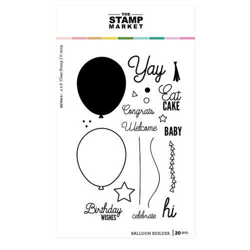 The Stamp Market - Clear Photopolymer Stamps - Balloon Builder