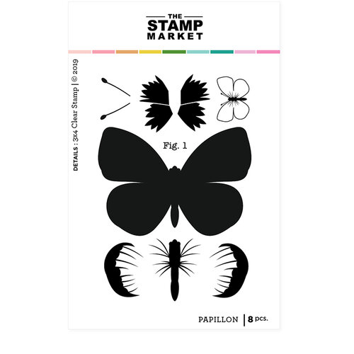 The Stamp Market - Clear Photopolymer Stamps - Papillon